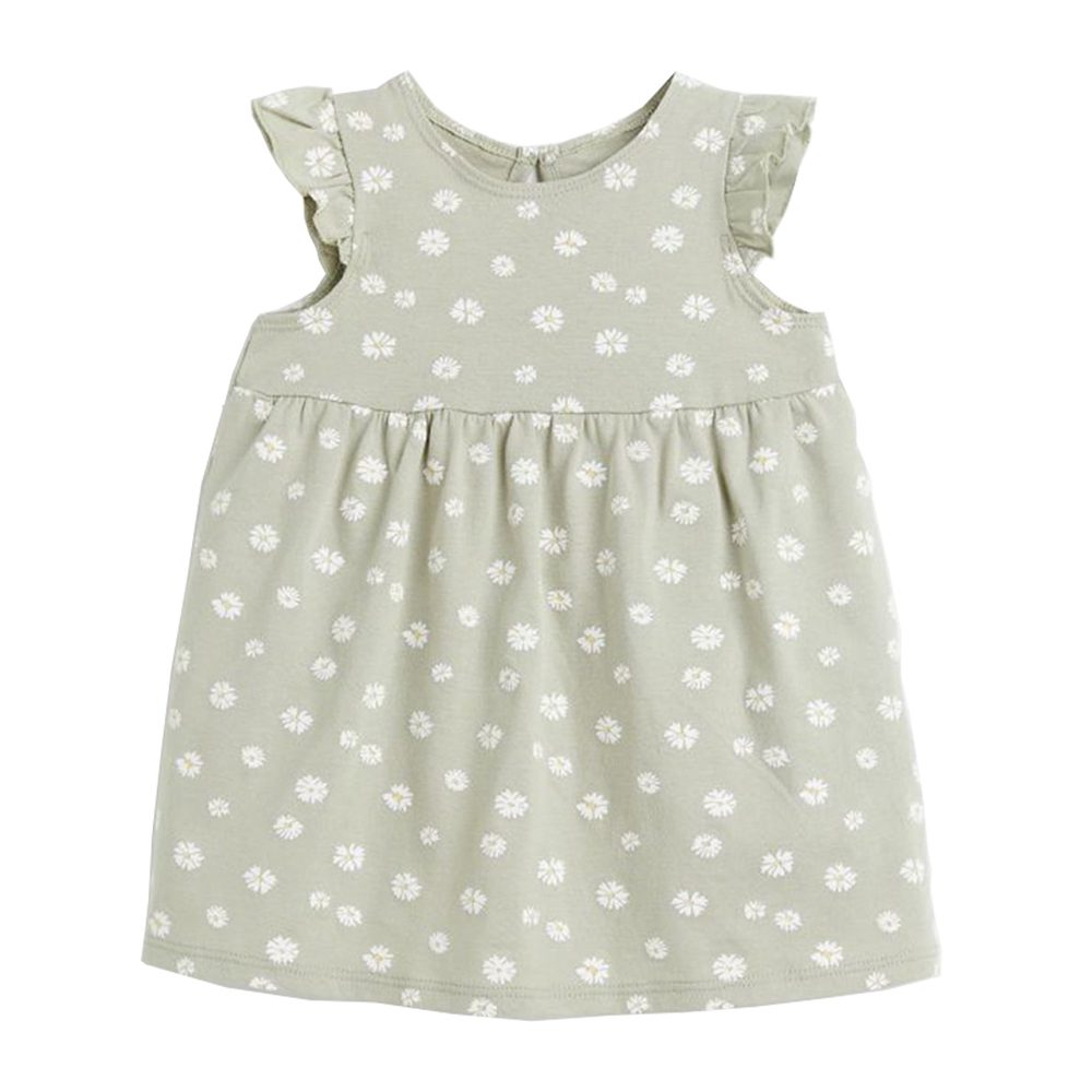 Vestido verde floreado